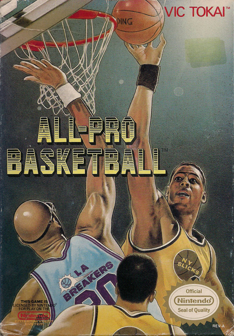 NES: ALL- PRO BASKETBALL (WORN LABEL) (GAME)